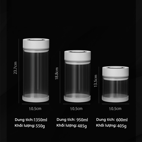 Hộp thủy tinh hút chân không bằng điện KACHEEG DYZII cao cấp