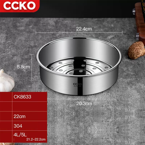 Xửng hấp inox CCKO CK8633 CK8634 cao cấp