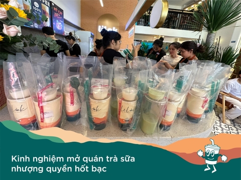 Kinh nghiệm mở quán trà sữa nhượng quyền hốt bạc