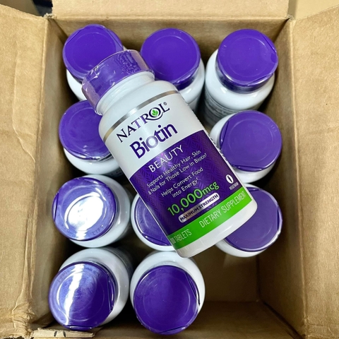 Biotin kích mọc tóc Natrol 10000mcg