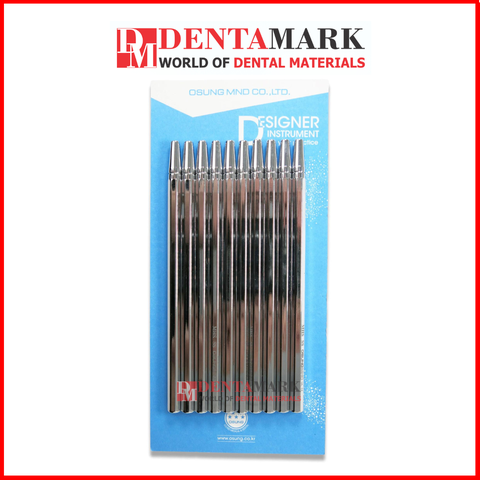 Cán gương Osung Mirror Handle, Metal MHS, SS Type (Vỉ 10 cái)