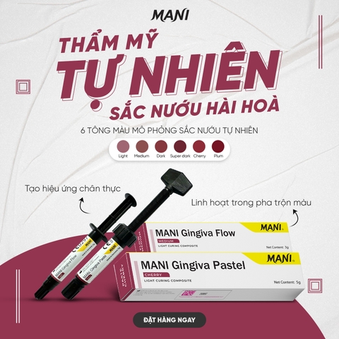 Composite đặc màu nướu Mani Gingiva Paste - Tuýp 5g