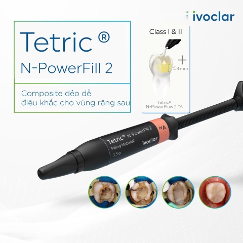 Composite đặc trám nguyên khối Tetric N-Powerfill 2 - Ivoclar Vivadent - Ống 3.5g