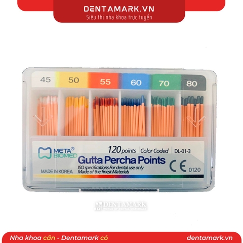 Côn chính gutta - Meta Biomed (Hộp 120 cây)