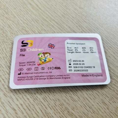 File máy trẻ em S3 children (MUA 2 TẶNG 1)