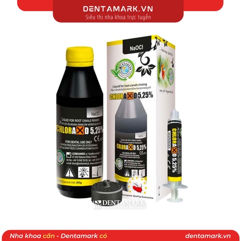 Dung dịch bơm rửa tủy Chloraxid 5,25% ( Naocl 5,25%)