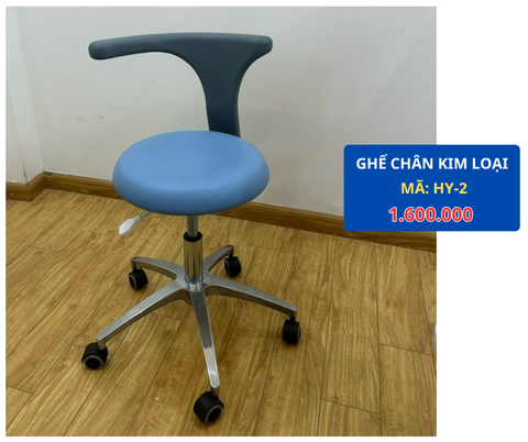 Ghế xoay nha sĩ chân kim loại mã HY-2