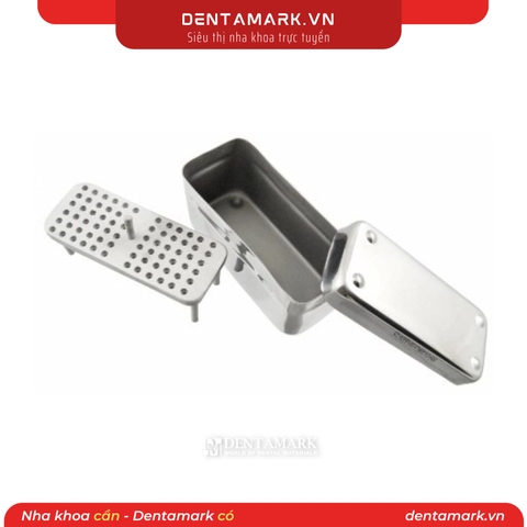 Hộp inox hấp nong dũa - Hộp đựng trâm file - Hộp đựng nong dũa hình chữ nhật Pakistan