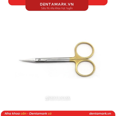 Kéo cắt chỉ đầu cong 11,5cm cán vàng Pakistan