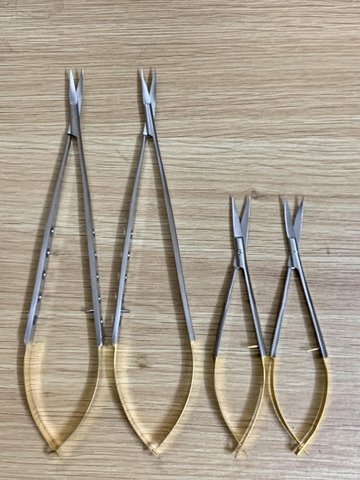 Kéo cắt hình mắt cán vàng Prime 12cm/16cm - đầu thẳng/đầu cong Pakistan