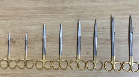 Kéo Y Tế - Pakistan - đầu thẳng/đầu cong - 12cm-14cm-16cm-18cm