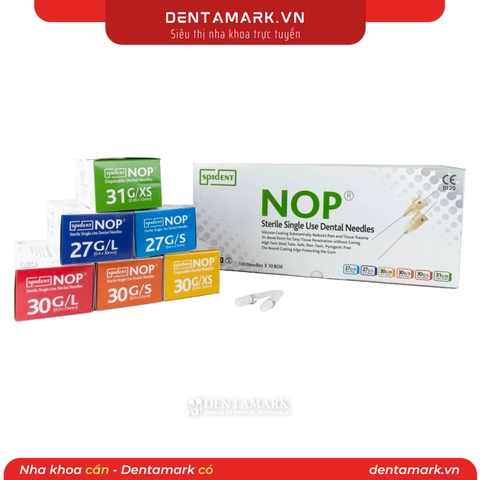 Kim Tiêm Nha Khoa NOP Spident 27G/30G – Hộp 100 Cái