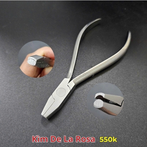 Kìm uốn dây cung DeLaRosa cán trắng Prime - Không rãnh