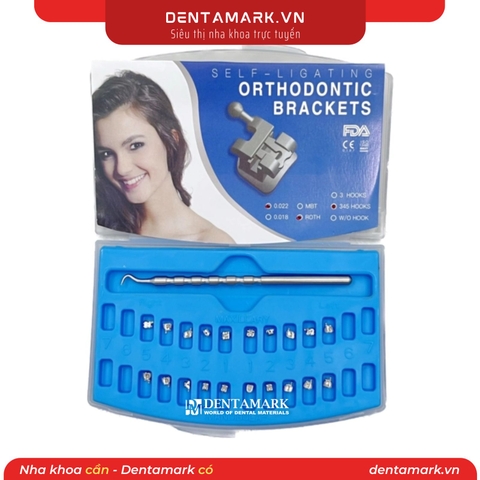 Mắc cài kim loại tự khóa Cô gái (tự buộc) (MUA 10 TẶNG 1)