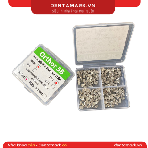 Mắc cài răng 6, răng 7 - 1 ống - Loại hộp