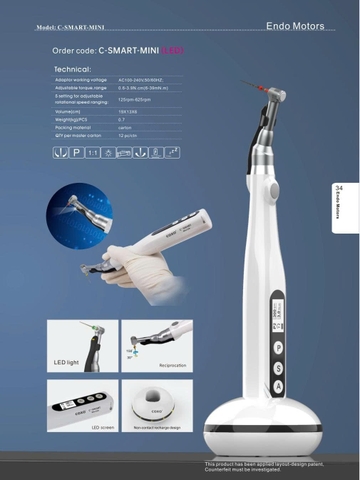 Máy điều trị nội nha C-Smart Mini Coxo có đèn LED