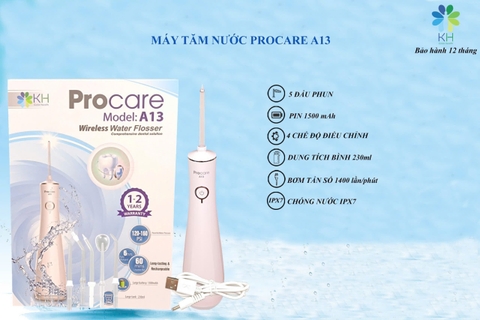 Máy tăm nước Procare A13 - Cải tiến của Procare A10
