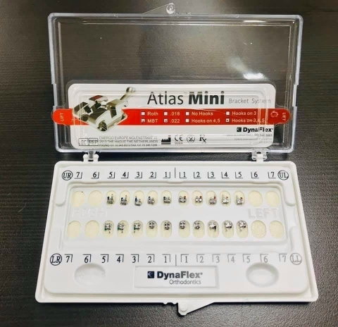 Bộ mắc cài kim loại Atlas Mini Dynaflex (MUA  2 TẶNG 1, 10 TẶNG 10)