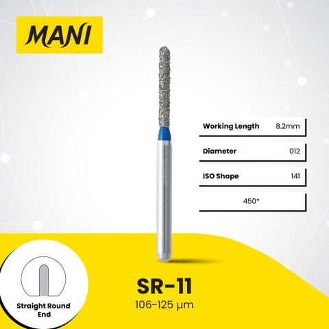 Mũi Khoan MANI SR Xanh Biển Standard – Vỉ 5 Mũi