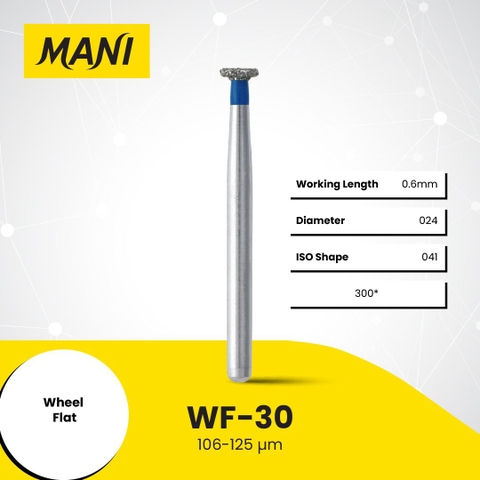 Mũi khoan MANI WF-30 xanh dương Standard (Vỉ 5 Cái)