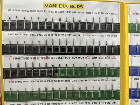 Mũi khoan nha khoa Mani (Vỉ 5 mũi)