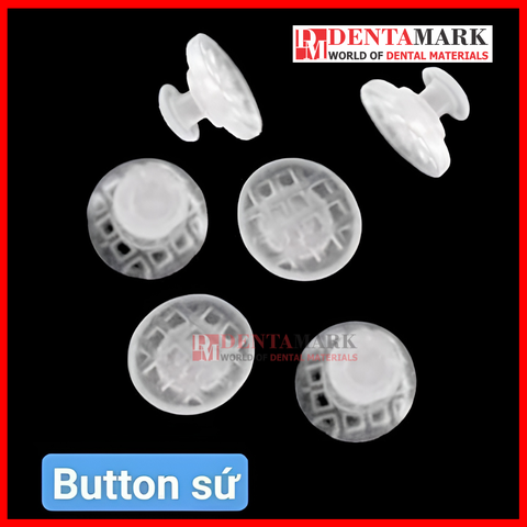 Nút dán button thẩm mỹ button sứ - Gói 10 cái