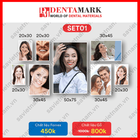 Set tranh nha khoa NỤ CƯỜI ĐẸP