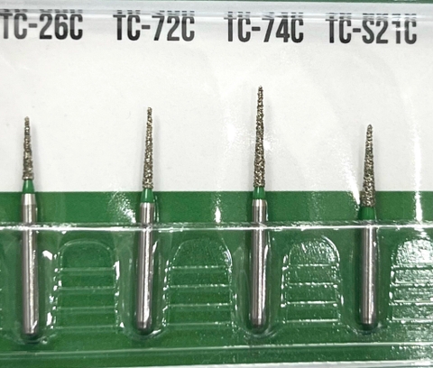 Mũi khoan MANI TC xanh lá ( vỉ 5 cái)