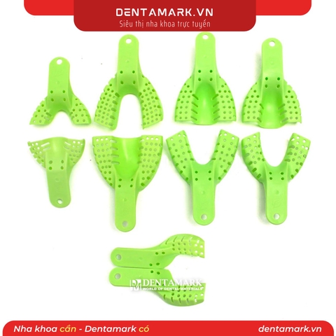 Thìa lấy dấu nhựa đủ số xanh lá (Túi/10 cái)