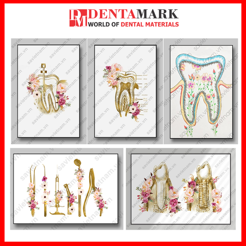 Tranh nha khoa nghệ thuật hình răng