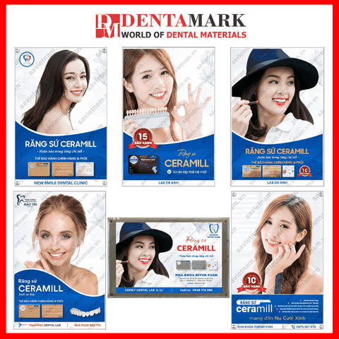 Tranh nha khoa Poster quảng cáo răng sứ Ceramill