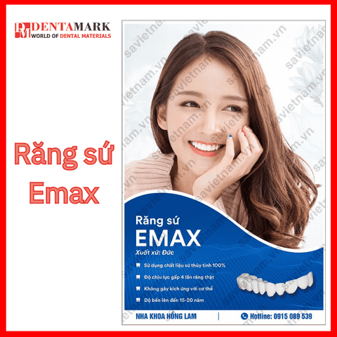 Tranh nha khoa Poster quảng cáo răng sứ EMAX