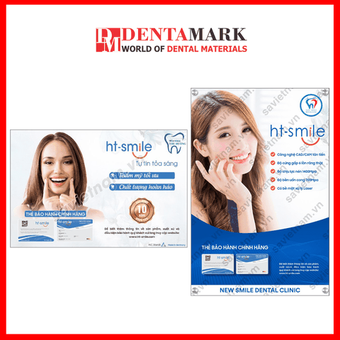 Tranh nha khoa Poster quảng cáo răng sứ HT-SMILE