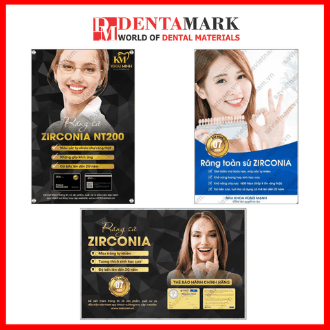 Tranh nha khoa Poster quảng cáo răng sứ ZIRCONIA