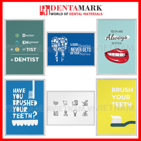 Tranh nha khoa - Tranh trang trí phòng khám nha khoa đẹp