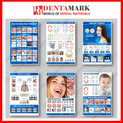 Tranh tư vấn dịch vụ nha khoa, giải phẫu răng, răng sứ thẩm mỹ, implant nha khoa, nắn chỉnh răng, nha khoa trẻ em