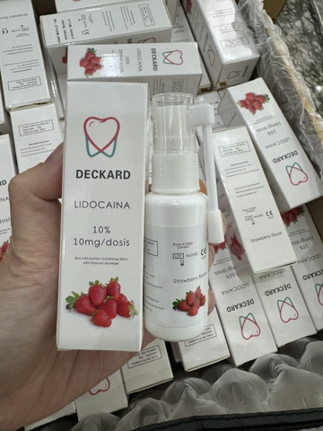 Tê xịt Deckard Lidocaina 10% - Strawberry (30ml)