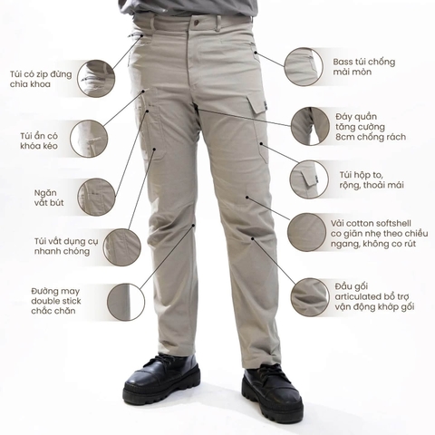 Quần Dài Workwear Vận Động DEWERK