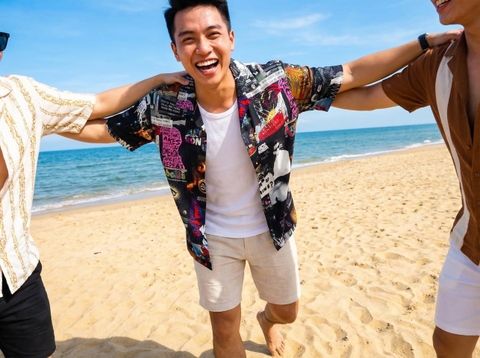 Áo Sơ Mi Hoạ Tiết Đi Biển ZR SM11