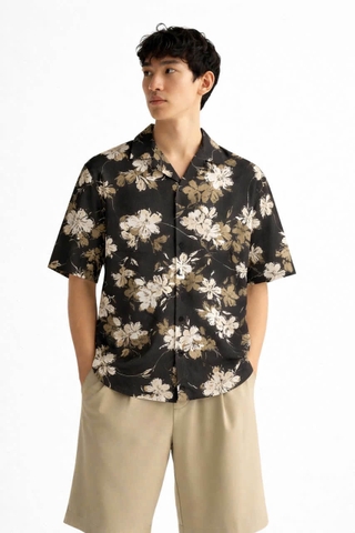 Áo Sơ Mi Cuban Hoạ Tiết KAF SM71