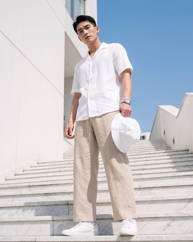 Áo Sơ Mi Cổ Cuban KAF SM07