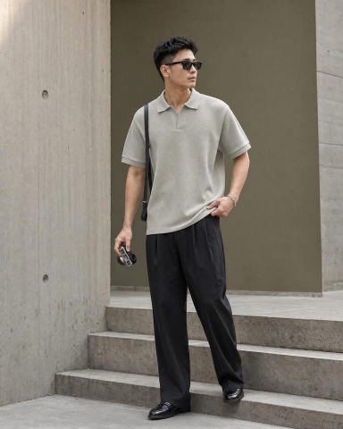 Áo Polo Sợi Dệt Trẻ Trung PL05