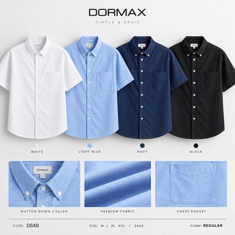 Sơ Mi Tay Ngắn Vải Oxford Cao Cấp SM09