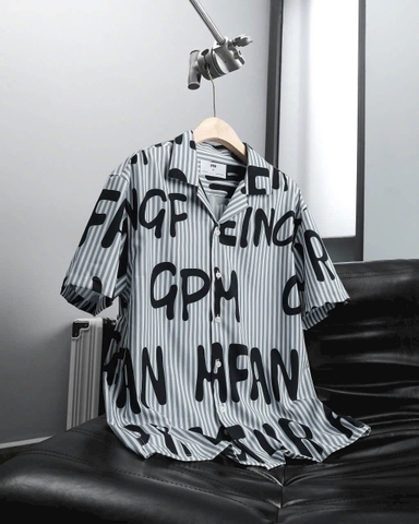 Áo sơ mi ngắn tay họa tiết BTM 4538