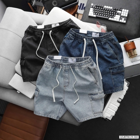 Quần Short Jean Túi Hộp BTM 9588