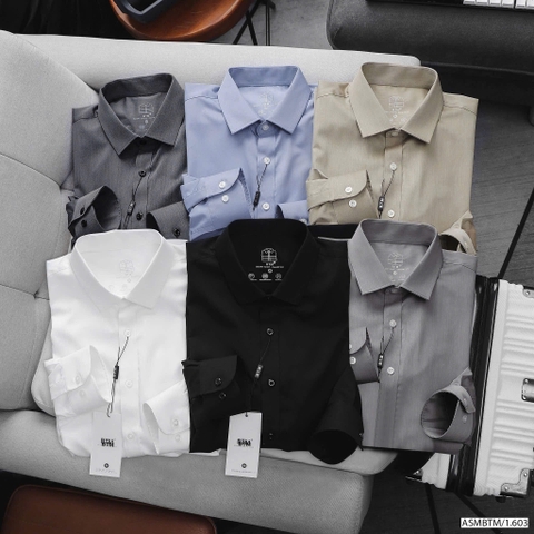 Áo Sơ Mi Công Sở Vải Bamboo Mịn Mát  1603