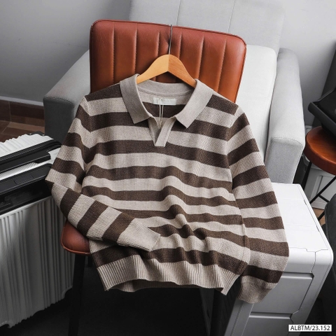 Áo Polo Len Kẻ Sọc BTM 3152