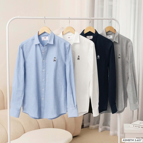 Áo Sơ Mi Oxford Tay Dài Bear 3607