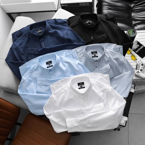 Áo Sơ Mi Lụa Chống Nhăn Cao Cấp SM16