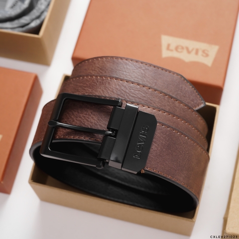 Dây nịt da mặt ghim LV DN27